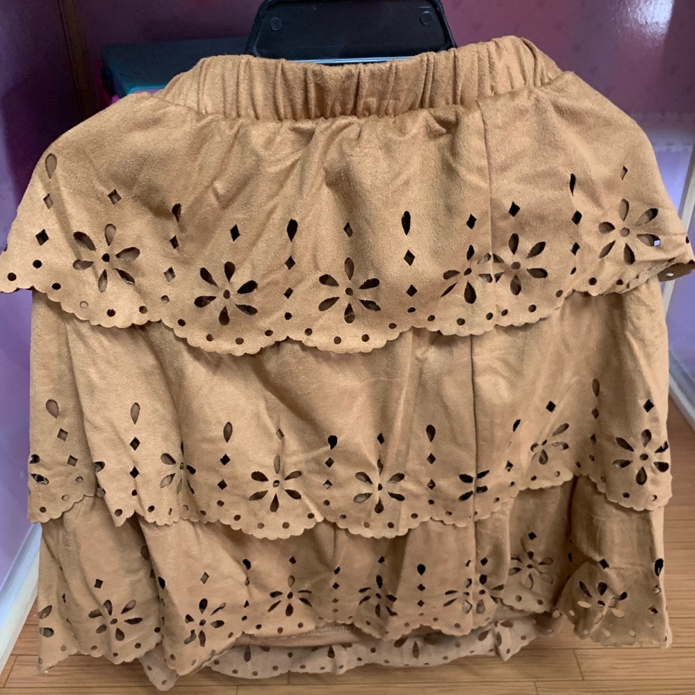 Suede Skirt, size large